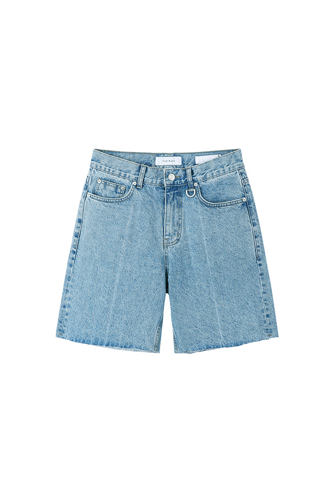 Core Denim Shorts_ Light Blue Washing