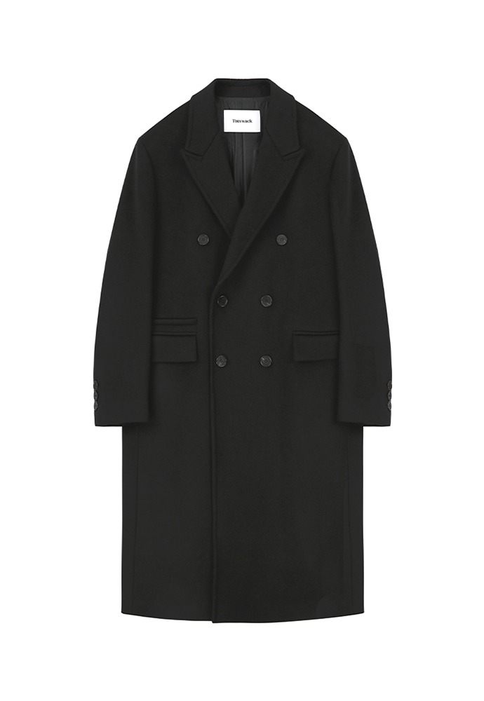 Cashmere Double-breasted Chesterfield Coat_ black cashmere