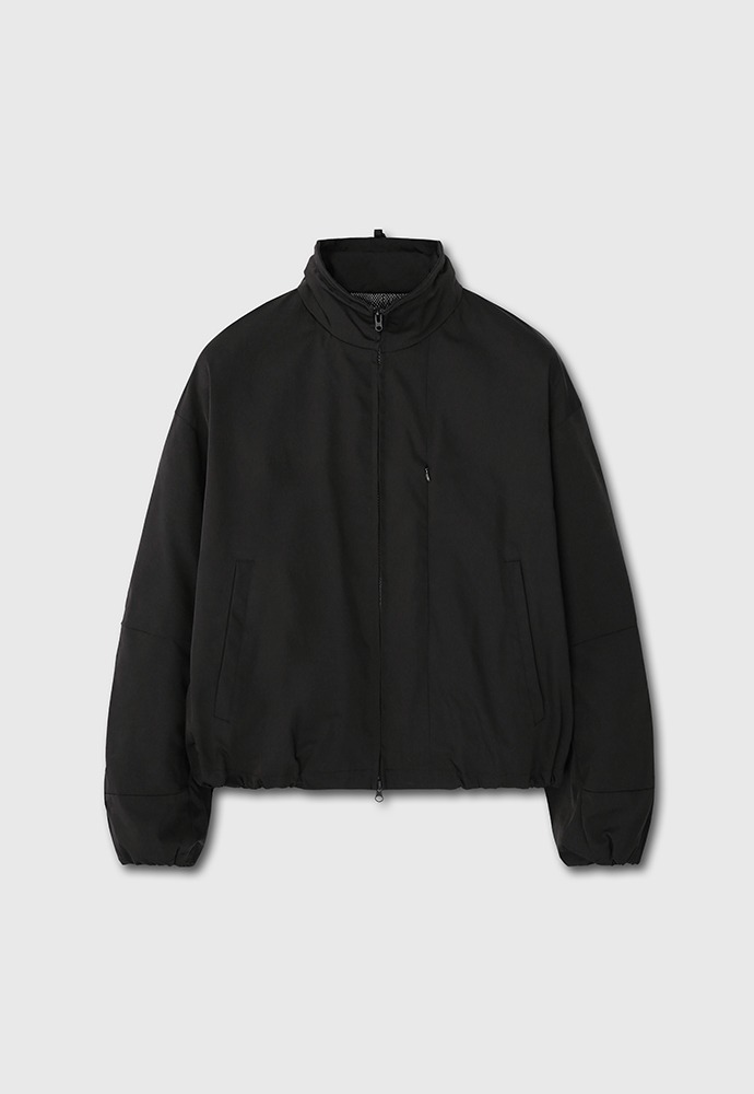 Recycled Shell Pocket Technical Jacket_ Black